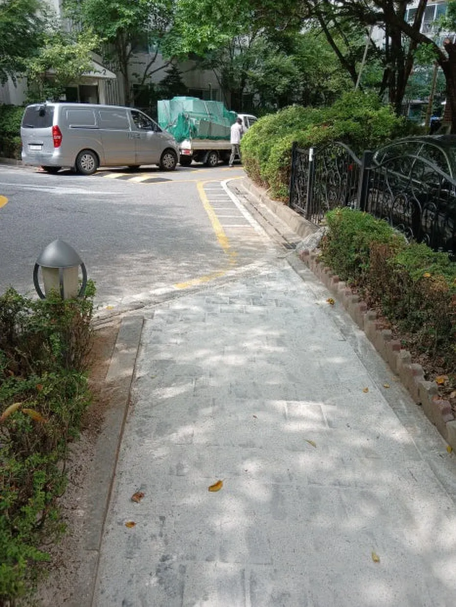 오토바이 진입금지 볼라드설치 시공 전 서울 노원구 상계동